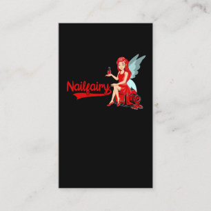Nail Tech Fairy Kosmetik Nageltechniker Manicuri Visitenkarte