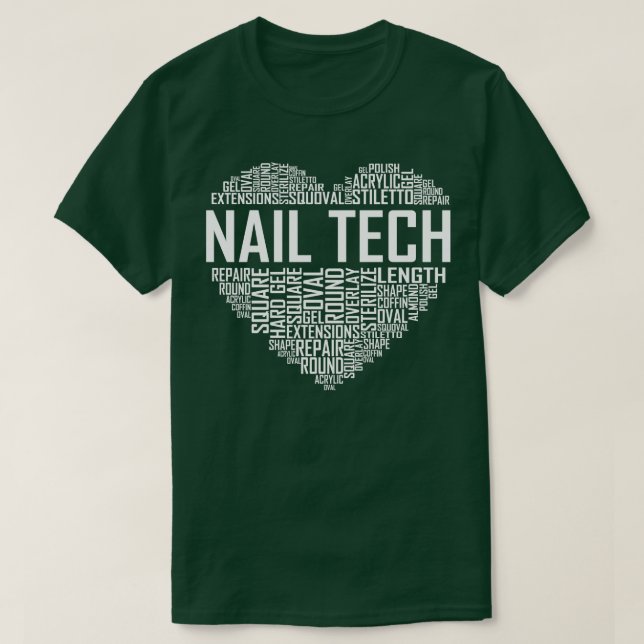 Nail Tech Heart T-Shirt (Design vorne)
