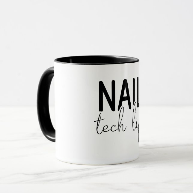 Nail Tech Life Tasse (Vorderseite Links)