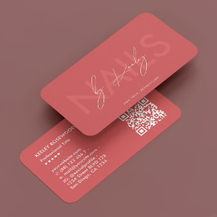 Nail Tech Manicurist Nail Artist Cordern Modern Visitenkarte