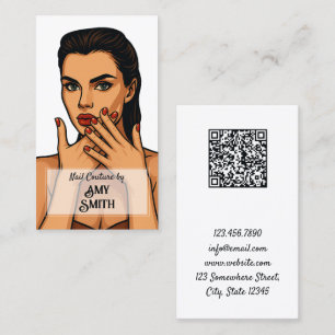 Nail Tech QR Business Card Visitenkarte