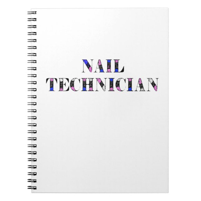 Nail Technicer-Notebook Notizblock (Vorderseite)