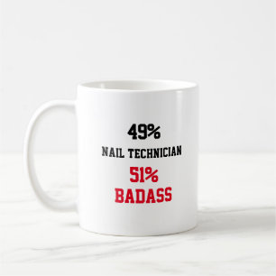 Nail Technician Badass Kaffeetasse