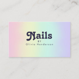 Nail Technician Business Cards Nail Artist Visitenkarte