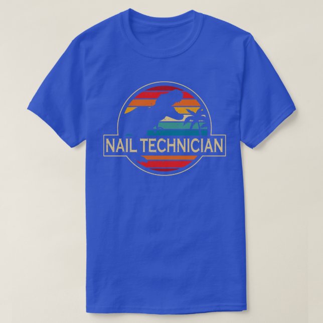 Nail Technician Dinosaur T-Shirt (Design vorne)