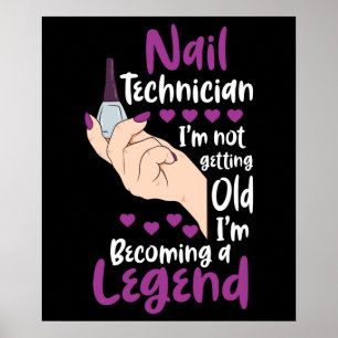 Nail Technician Legende Poster