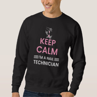 Nail Technician Manicure Eat Sleep Nails Repeat Na Sweatshirt