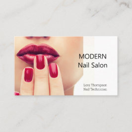 Nail Technician Nails Foto Business Card Visitenkarte