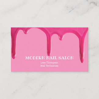 Nail Technician Polnischer Tropfen Business Card Visitenkarte