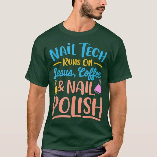 Nail Technician Shirt Nail Tech Geschenk für Fraue (Vorderseite)