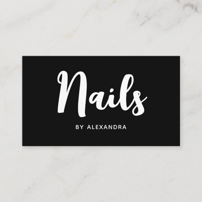 Nail Technician Tech Artist QR Code Social Media Visitenkarte (Vorderseite)