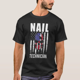 Nail Technician zertifiziert Nail Tech Artist Mani T-Shirt
