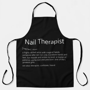 Nail Therapist Definition Nail Tech Nail Schürze