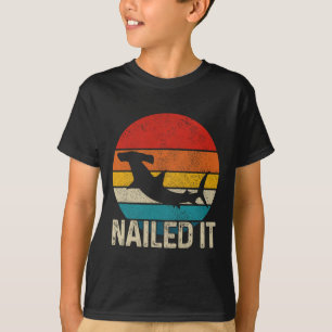 Nailed It Hammerhead-Hai Vintage Lustiger Angelges T-Shirt