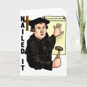 Nailed It Reformationstag Martin Luther Lutheranis Karte