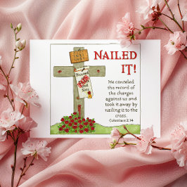 Naillierte It Cross Inspiration Postcard Postkarte