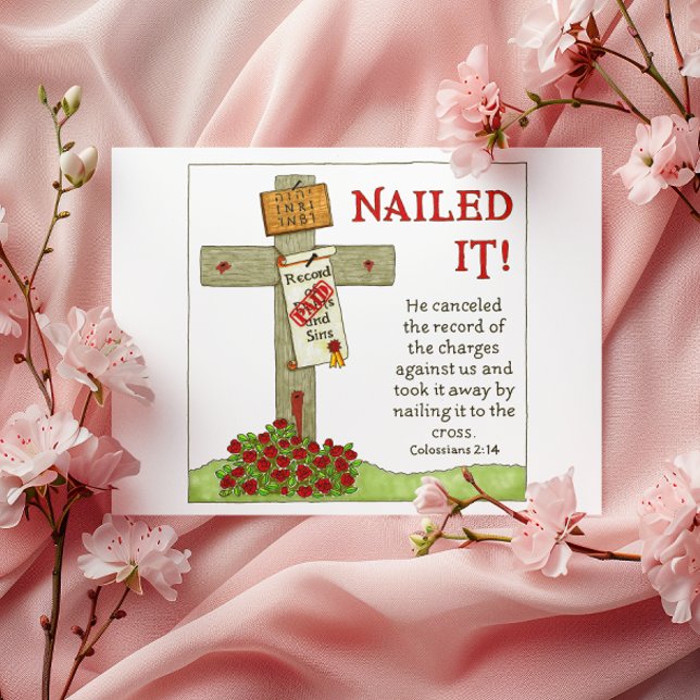 Naillierte It Cross Inspiration Postcard Postkarte (Von Creator hochgeladen)