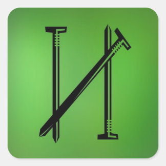 Nails AH2010 Quadratischer Aufkleber