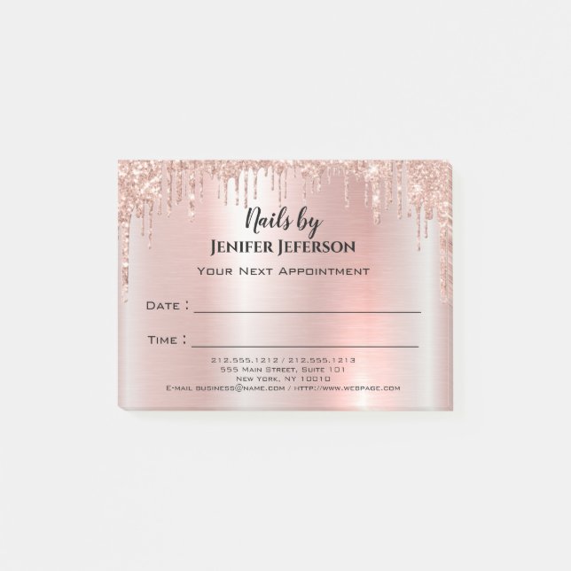 Nails Ernennung Post-it®-Notizen Post-it Klebezettel (Vorderseite)