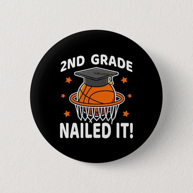 Nails It Basketball Player Abschluss B Button (Vorderseite)