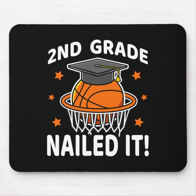 Nails It Basketball Player Abschluss B Mousepad (Vorne)