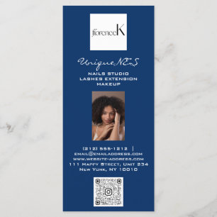 Nails Lashes Foto Logo QR Wax Makeup Preise Marine Menükarte