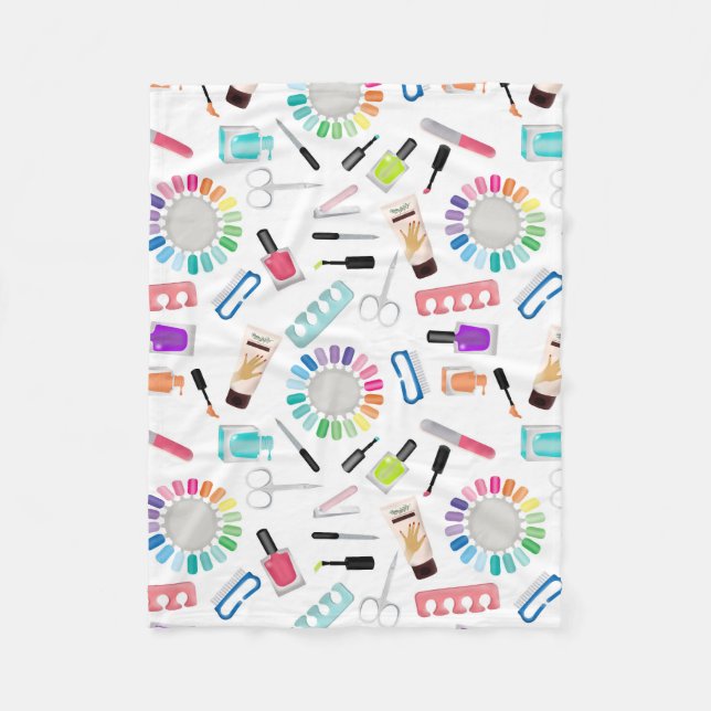 Nails Manicure Pedicure Beauty Salon  Fleecedecke (Vorderseite)