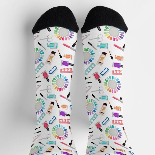 Nails Manicure Pedicure Beauty Salon  Socken (Oben)