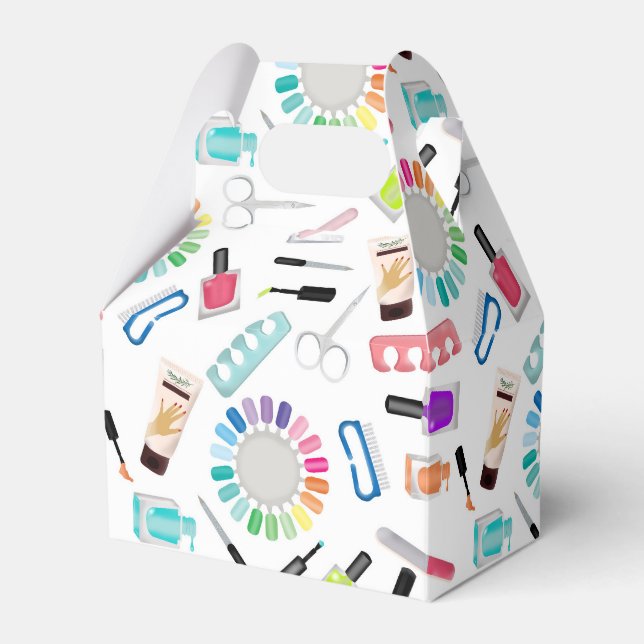 Nails Manicure Pedicure Mani Pedi Girls Birthday Geschenkschachtel (Vorderseite)