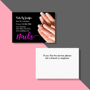 Nails Manicure Stylish Visitenkarte