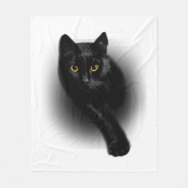 Nails zum Filtern von schwarzen Katzen Fleecedecke (Vorderseite)
