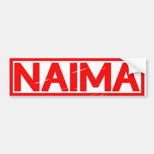 Naima Briefmarke Autoaufkleber (Vorne)