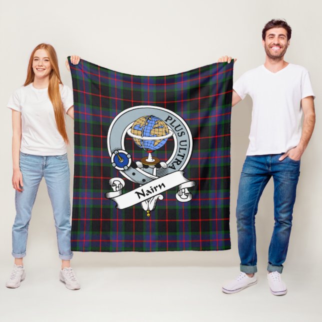 Nairn Clan Abzeichen Tartan Kariert Fleecedecke (Beispiel)