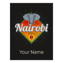 Nairobi Hauptstadt Kenya Elephant Vintages Afrika