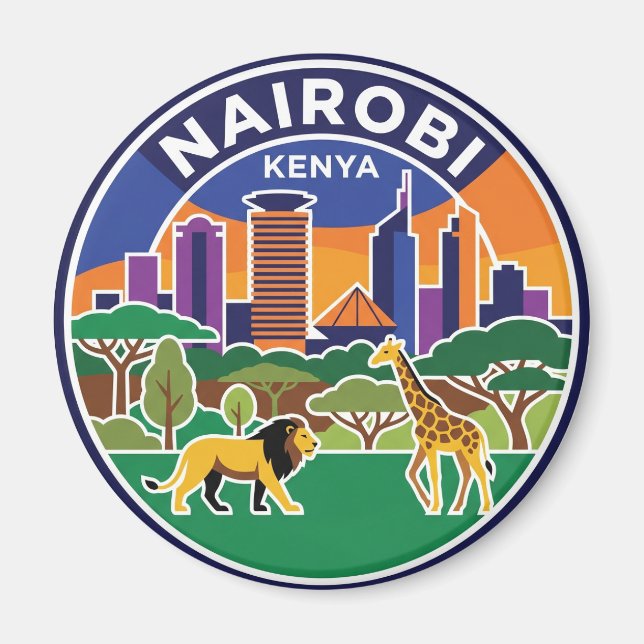 Nairobi, Kenia Kenia Magnet (Vorne)