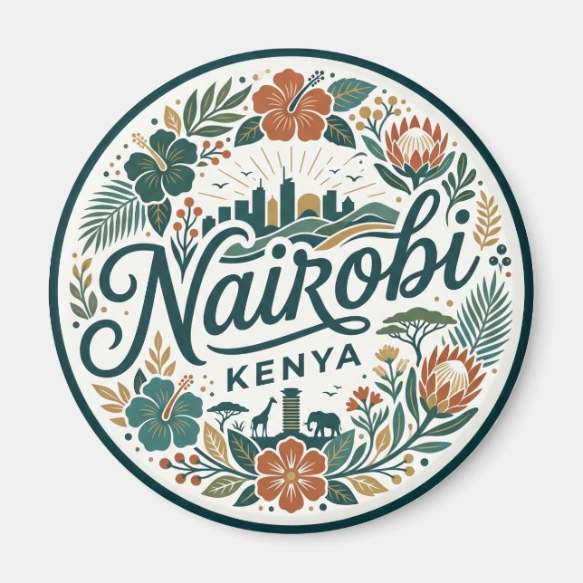 Nairobi Kenia Magnet (Vorne)