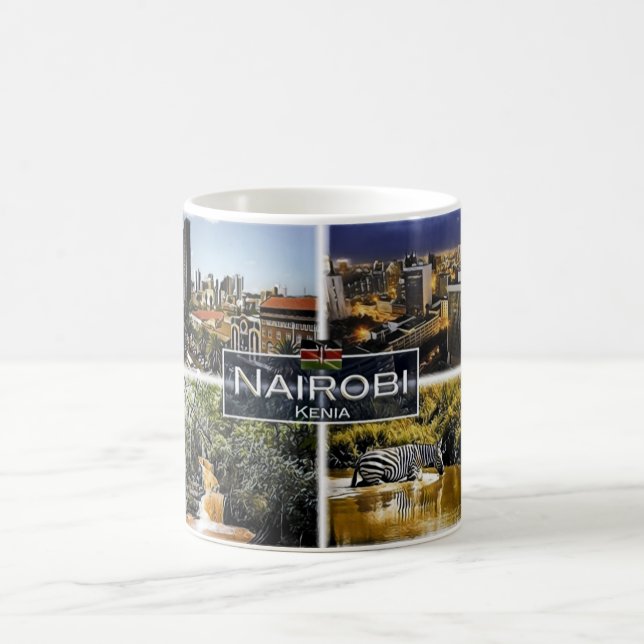 Nairobi - Kenia - Mosaik - Kaffeetasse (Mittel)