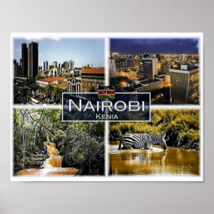 Nairobi - Kenia - Mosaik - Poster