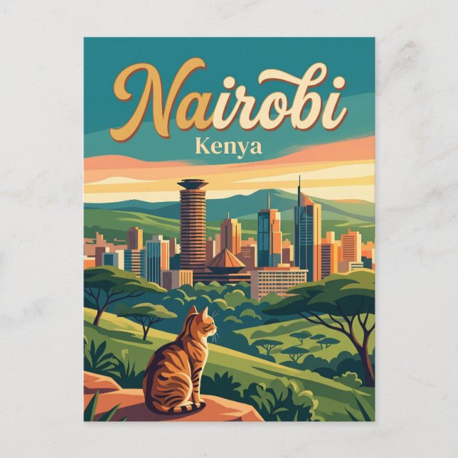 Nairobi Kenia Postkarte (Vorderseite)
