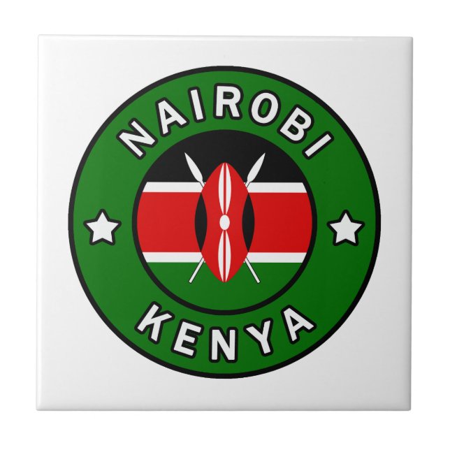 Nairobi Kenya Fliese (Vorderseite)