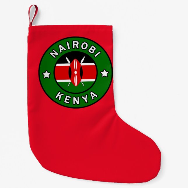 Nairobi Kenya Kleiner Weihnachtsstrumpf (Vorderseite)