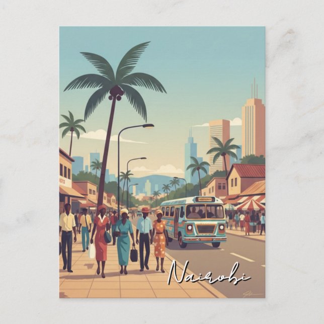 Nairobi Kenya Postkarte (Vorderseite)