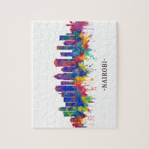 Nairobi Kenya Skyline Puzzle