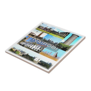 NAIROBI, Mosaik, Kenia, Afrika, Fliese