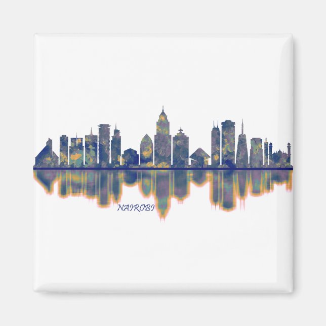 Nairobi Skyline Magnet (Vorne)