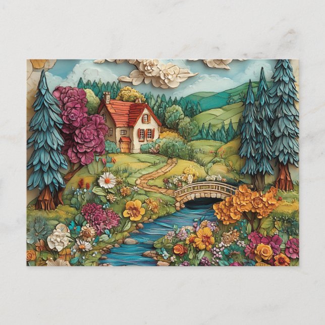 NAIVE Art Postcard Postkarte (Vorderseite)
