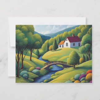NAIVE ART postcard Postkarte
