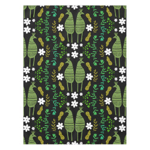 Naïve Rustic Nature Bird Folk Art Tischdecke
