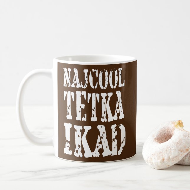 Najbolja Tetka Najcool Tetka Balkan Tante  Kaffeetasse (Mit Donut)
