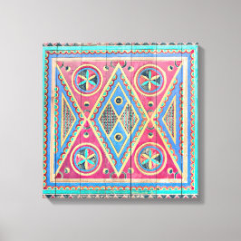 Najd Triangle Tribal Holztür Leinwanddruck